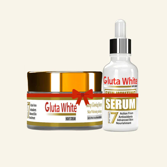 Gluta White Night Cream And Whitening Serum